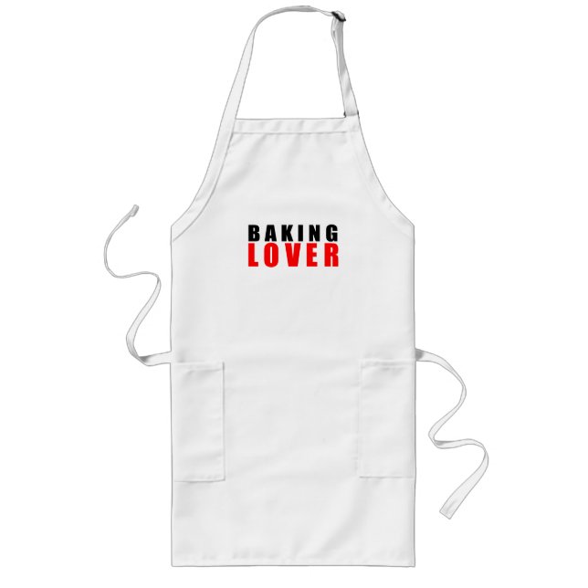 Baking lover long apron (Front)