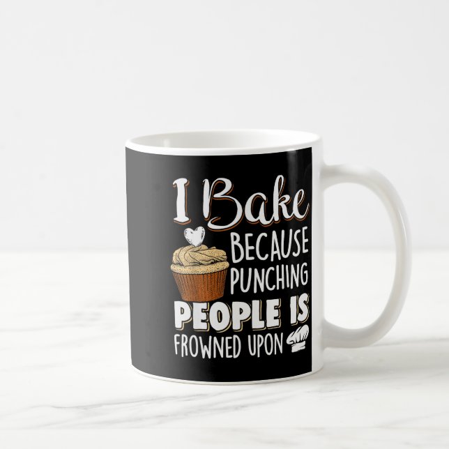 Baking Lover Punching People - Baker &amp; Cupcake Coffee Mug (Right)
