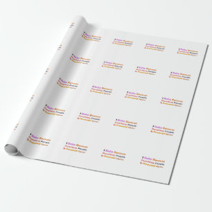 Baking Lovers Gift: I Bake Because Punching People Wrapping Paper