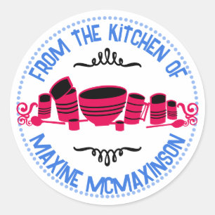 baking mixing bowl cannisters kitchen gift tag ...