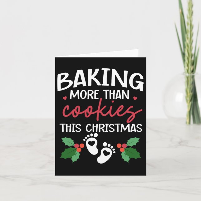 Baking More Than Cookies This Christmas Ba  Card (Front)