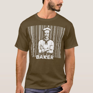 Baking Muffins Cookie Cakes Pastries - Barcode Bak T-Shirt