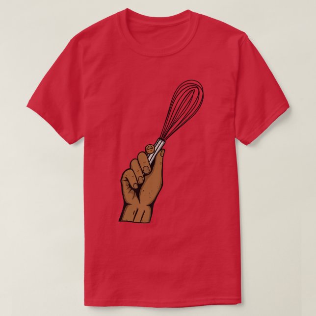 Baking Muffins Cookie Cupcakes Whisk Whisking  Bak T-Shirt (Design Front)
