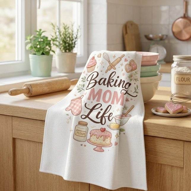 Baking Mum Life Kitchen Towel  (Creator Uploaded)