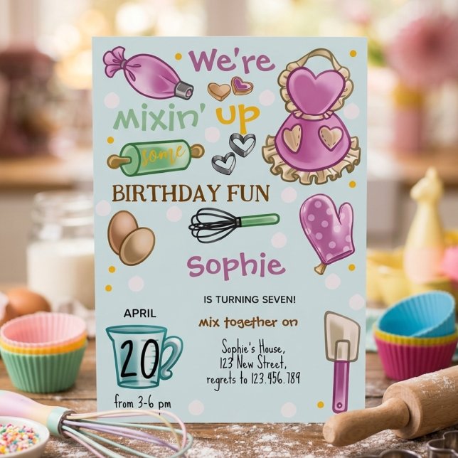 Baking party birthday Invitation (Creator Uploaded)