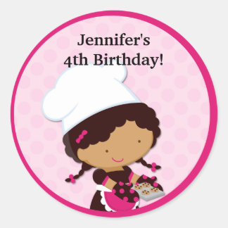 Baking Party Favour Stickers