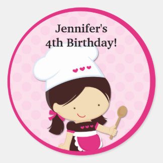 Baking Party Favour Stickers