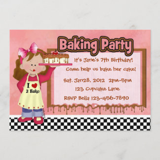 Baking Party for Girls Invitation