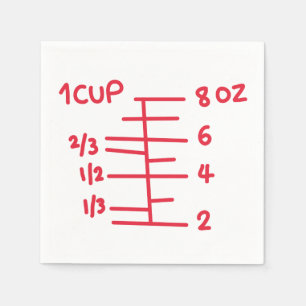 Baking Party Measuring Cup Napkin