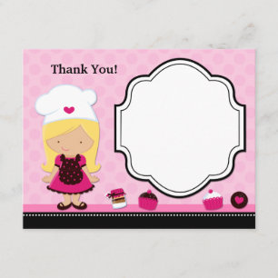 Baking Party Thank You Card