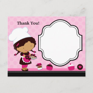 Baking Party Thank You Card