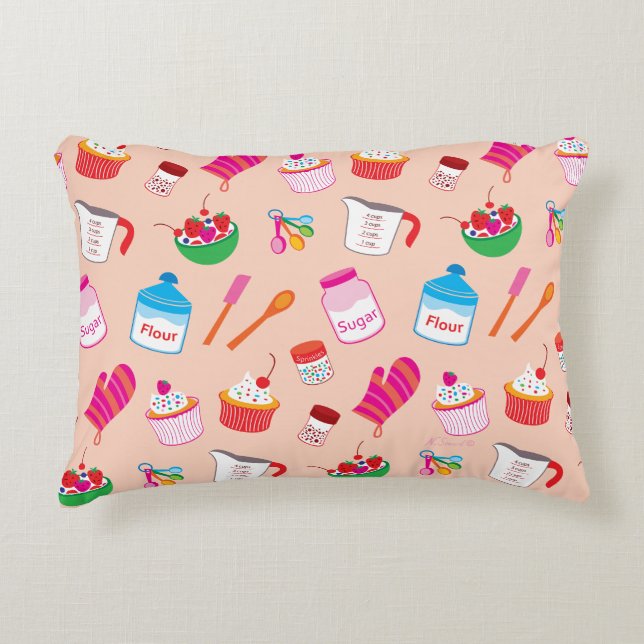 Baking Pattern Decorative Cushion (Front)
