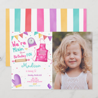 Baking Photo Invitation