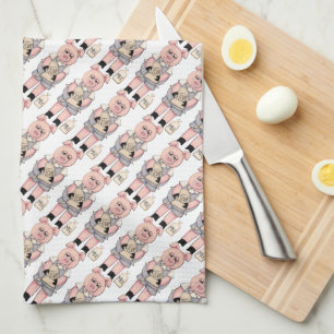 Baking Pig Pattern kitchen towel
