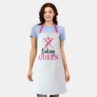 Baking Queen Cute Pink Whisk & Rolling Pin