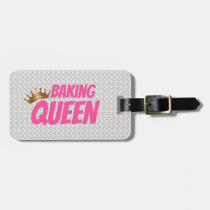 Baking Queen Pattern for Cake and Sweets Lovers Luggage Tag