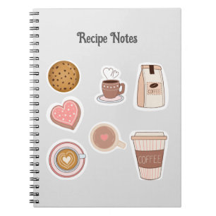 Baking recipe custom notebook