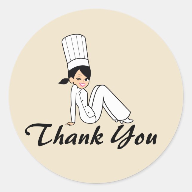 Baking Sale Thank You Sticker Label with Artwork (Front)