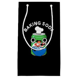 Baking Soda Funny Soda Pop Pun Dark BG Small Gift Bag