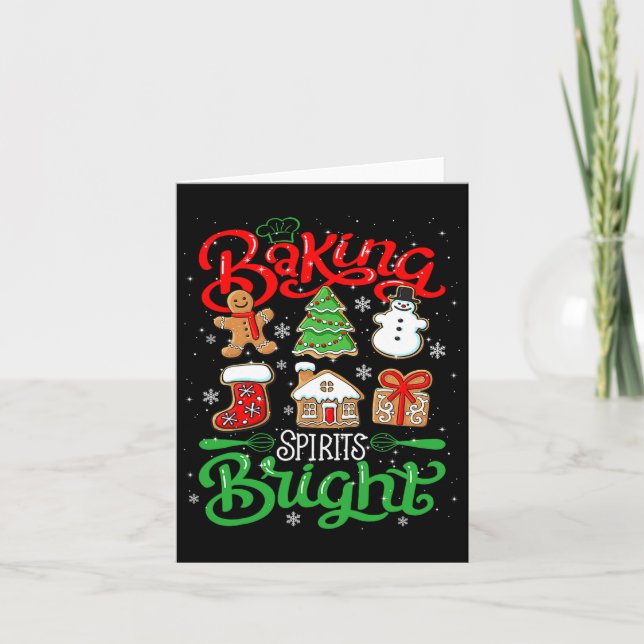 Baking Spirit Bright Doughnut Christmas Tree Xmas  Card (Front)