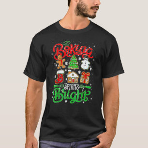 Baking Spirit Bright Doughnut Christmas Tree Xmas T-Shirt