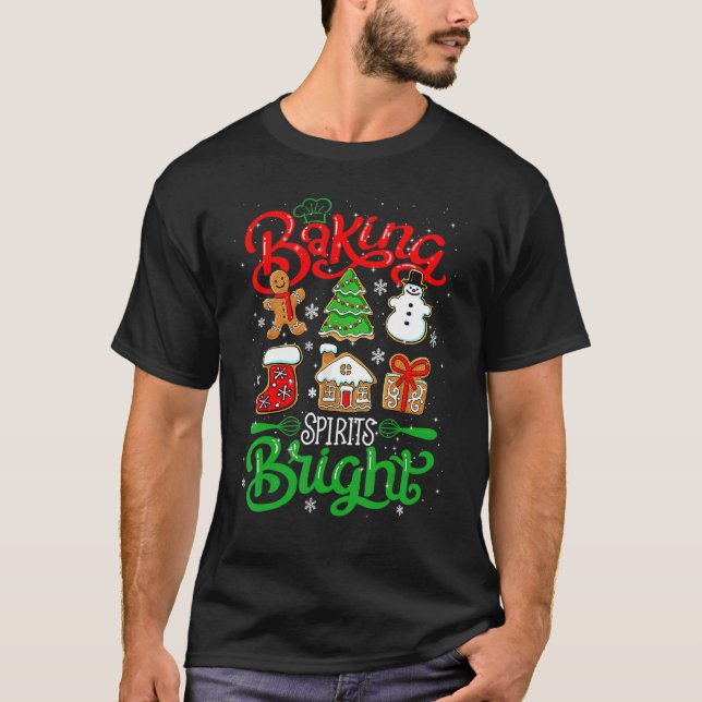 Baking Spirit Bright Doughnut Christmas Tree Xmas  T-Shirt (Front)