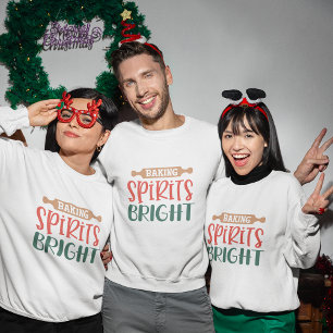 Baking spirits bight Funny Christmas T-Shirt