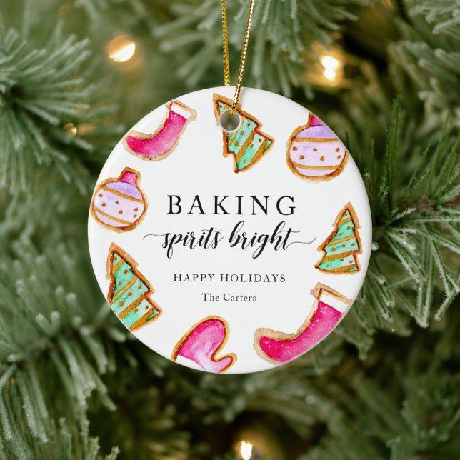 Baking Spirits Bright Baking Party Simple  Ceramic Tree Decoration (Tree)