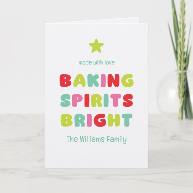 Baking Spirits Bright Card (Front)
