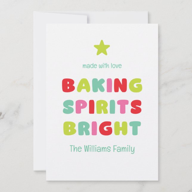 Baking Spirits Bright Card (Front)