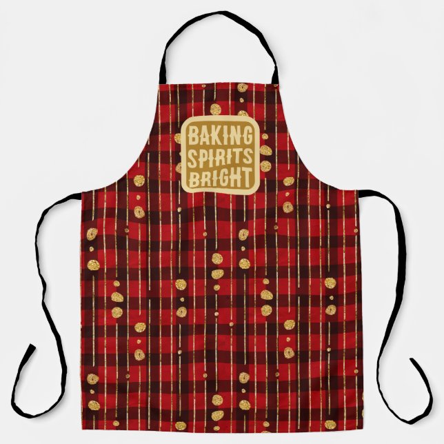 Baking Spirits Bright Christmas Apron (Front)