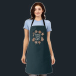 Baking Spirits Bright Christmas Cookies Apron<br><div class="desc">Cute and festive Christmas theme apron featuring hand drawn illustration of holiday cookies. The text says "baking spirits bright."</div>