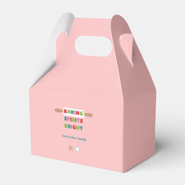Baking Spirits Bright Christmas Favour Box (Front Side)