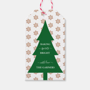Baking Spirits Bright Christmas Tree Gift Tags