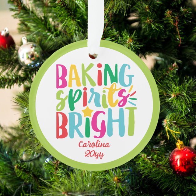 Baking Spirits Bright Colourful Christmas Treats Ornament (Creator Uploaded)