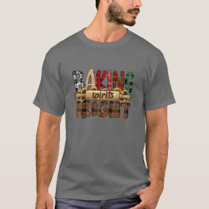 Baking Spirits Bright Cookie Funny Quote Christmas T-Shirt