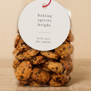 Baking Spirits Bright   Fun Kids Photo Neutral Favour Tags