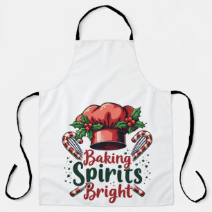 Baking Spirits Bright Funny Baking Chef Baker   Apron