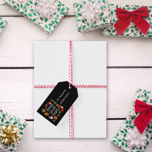 Baking Spirits Bright Gingerbread Christmas Cookie Gift Tags