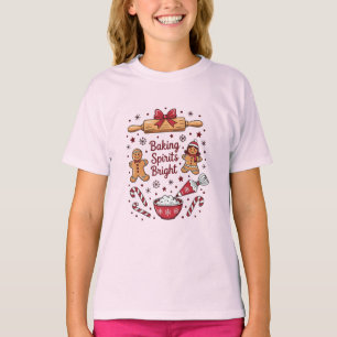 Baking Spirits Bright Gingerbread Christmas T-Shirt