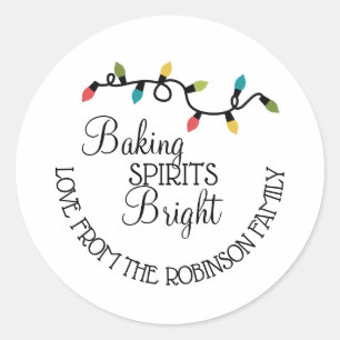 Baking Spirits Bright holiday baked goods labels