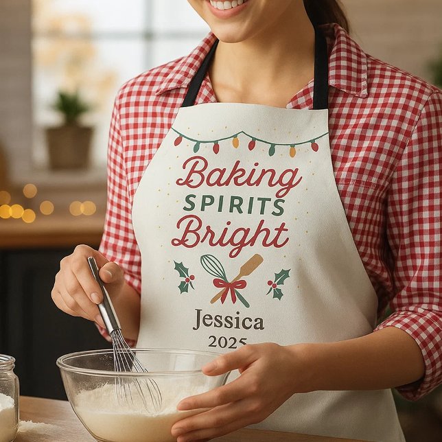 Baking Spirits Bright Holiday Baking Apron (Creator Uploaded)
