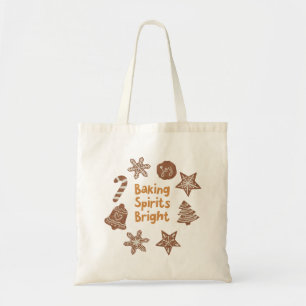 Baking Spirits Bright Holiday Cookies Tote Bag
