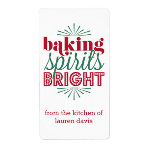 Baking Spirits Bright   Holiday Red & Green