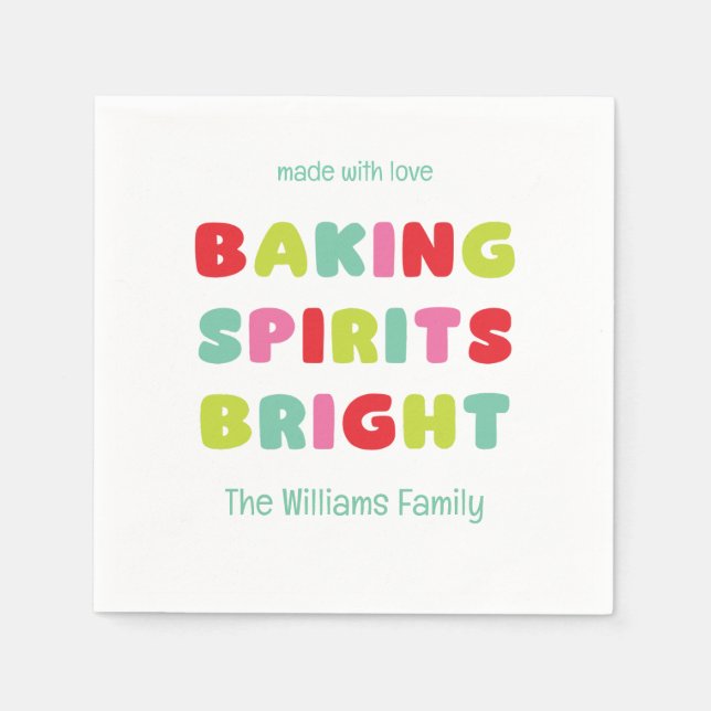 Baking Spirits Bright Napkin (Front)