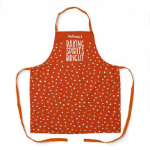 Baking Spirits Bright Orange Polka Dot Thanksgivin