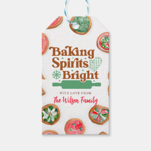 Baking Spirits Bright Pink Cookie Exchange  Gift Tags