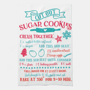 Baking Sugar Cookie Recipe Kitchen Towel