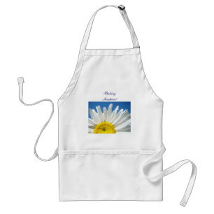 Baking Sunshine! apron gifts White Daisy Flowers