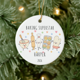 Baking Superstar Personalised Ornament